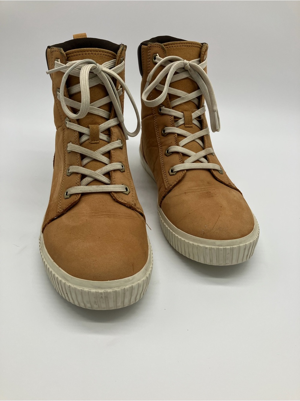 Timberland Tan and Black High-Top Sneakers
